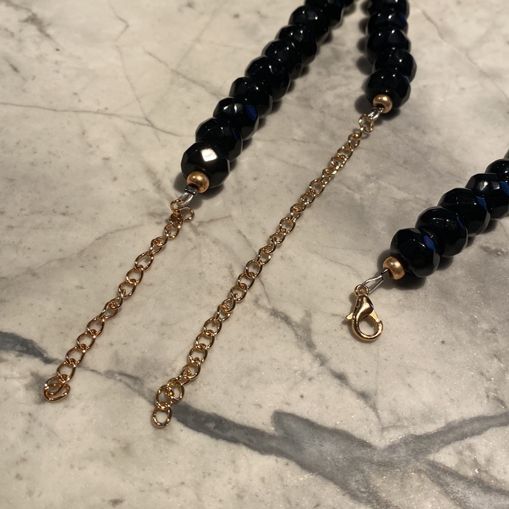 Double Strand Black Beaded Necklace by Erin McDermott - Picture 8 of 8